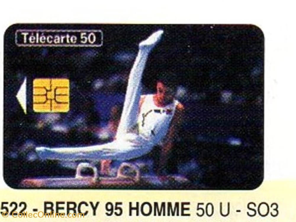 1995 01 BERCY 95 HOMME 50U 03/95 SO5 divers telecartes 1995 01 bercy 95 homme 50u 03 95 so5