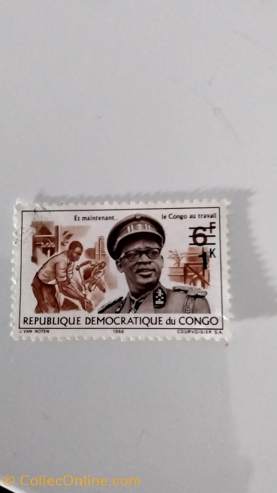 timbre republique democratique du congo