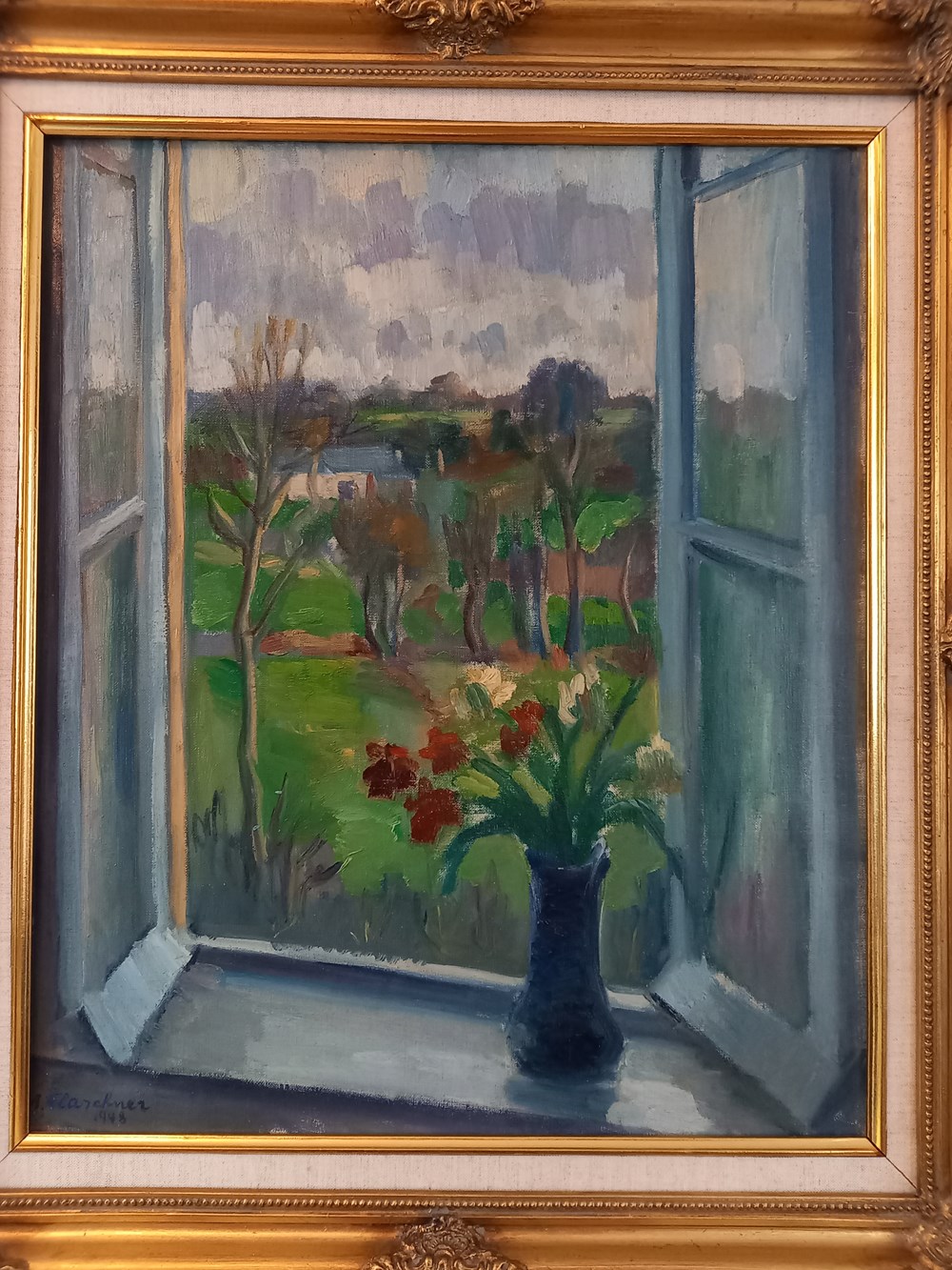 art antiquites peintures dessins fenetre ouverte