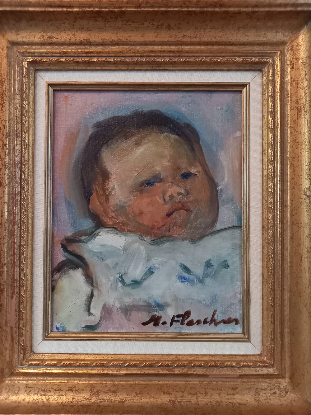Portrait d'ili à 4 mois art antiquites peintures dessins portrait ili a 4 mois