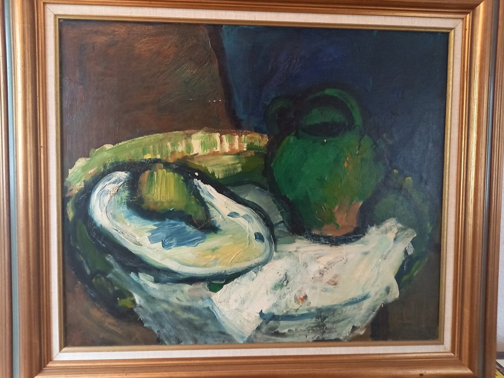 Nature morte au pot vert art antiquites peintures dessins nature morte au pot vert