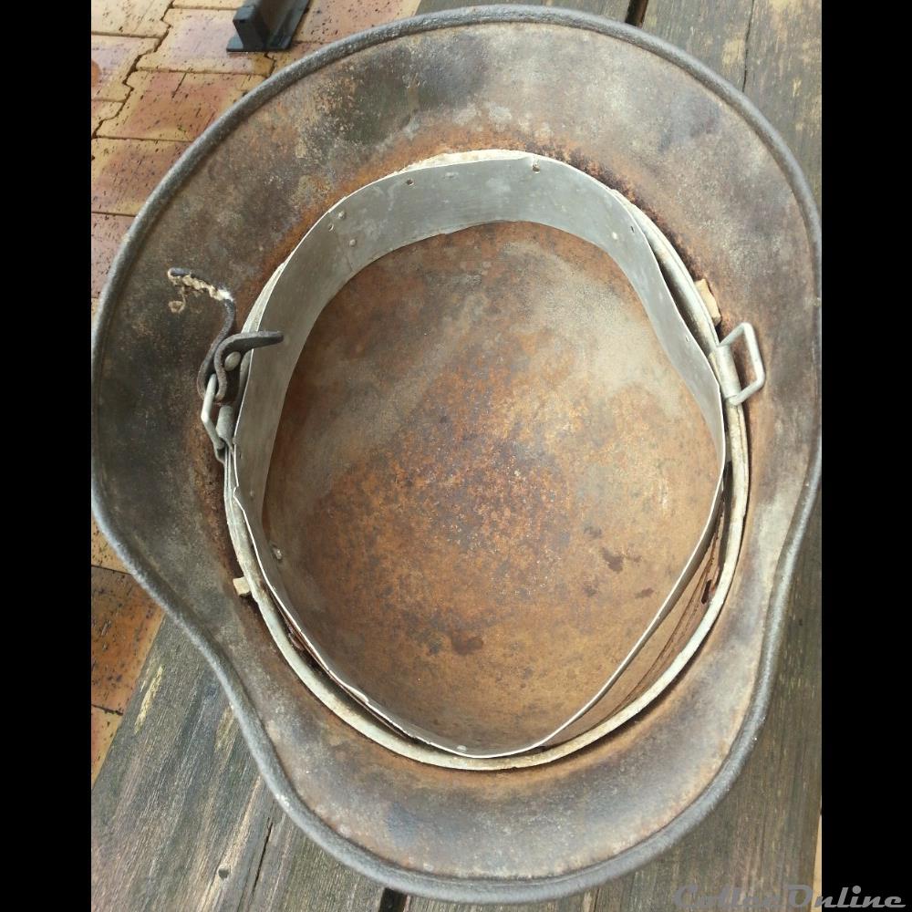 militarium casque coiffure stahlhelm m40 heer