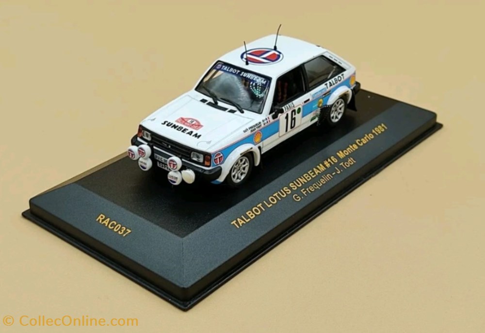 modeles reduits voitures talbot sunbeam lotus rallye monte carlo 1981