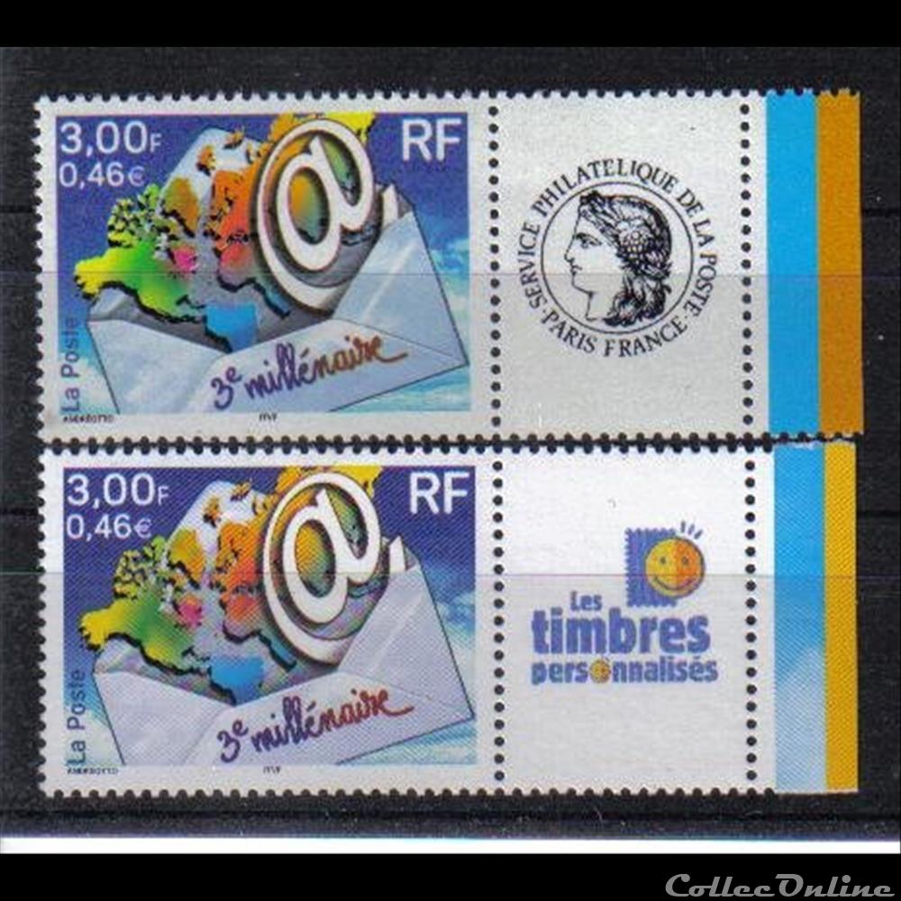 france 02 timbre 3eme millenaire 2002 ceres et tpp