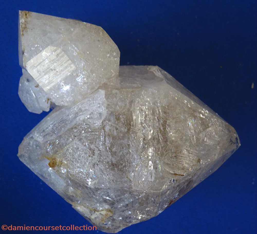 Quartz "fenestré", Allos (Alpes de Haute Provence) mineraux meteorites quartz fenestre allos alpes de haute provence