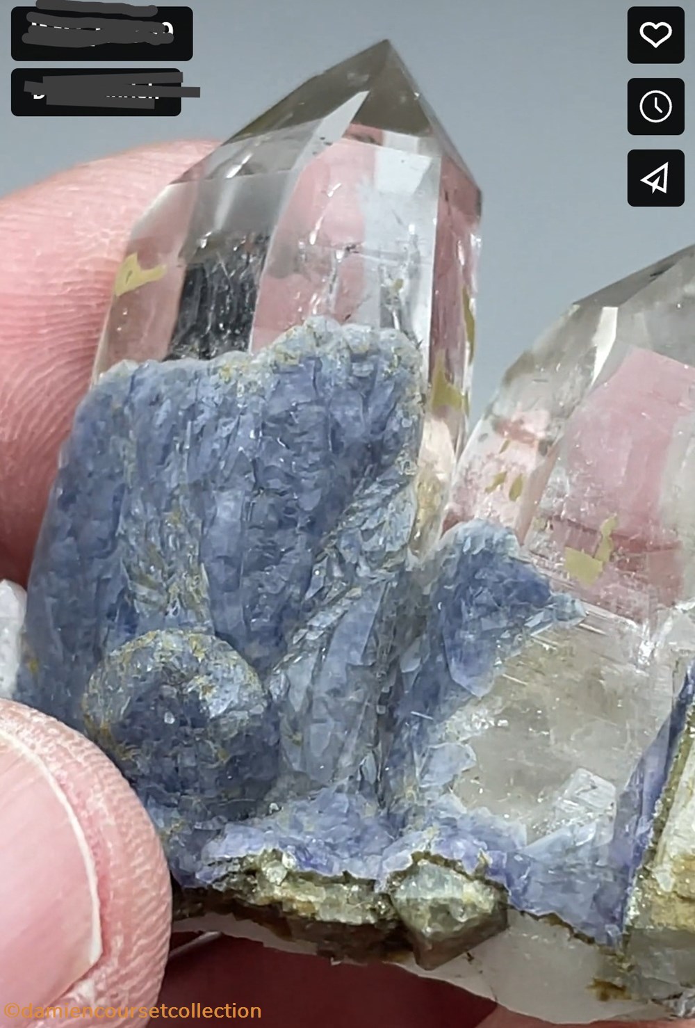 Quartz, Fluorite et Topaze 4 mineraux meteorites quartz fluorite et topaze