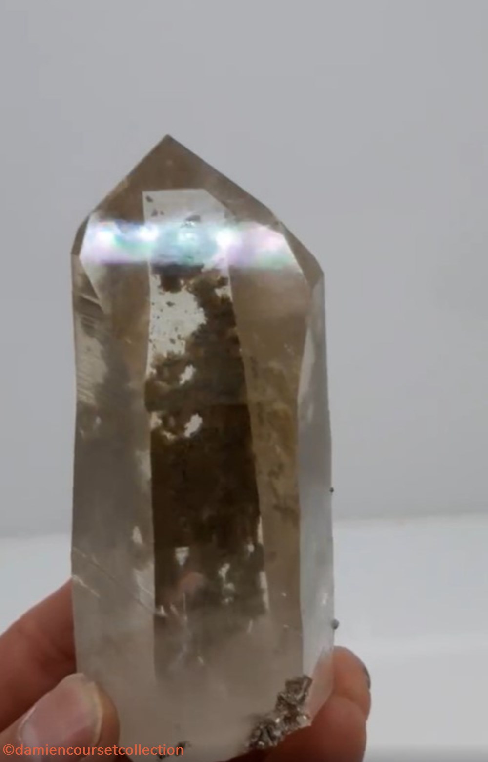 Quartz "gemme" et Sidérite 2 mineraux meteorites quartz gemme et siderite