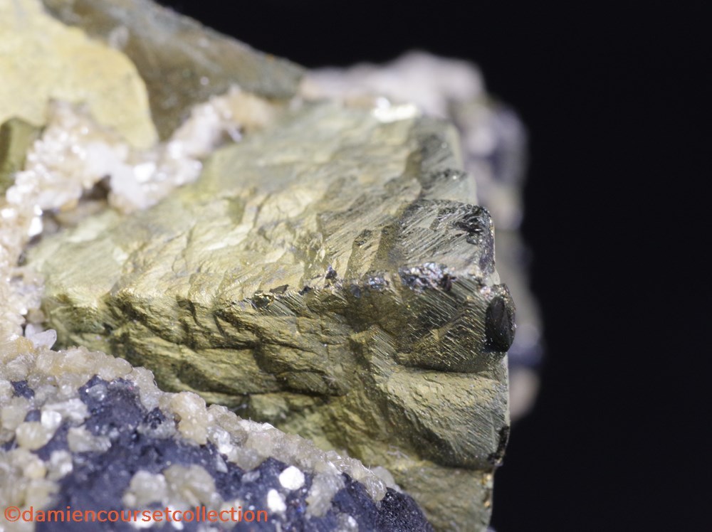 Chalcopyrite, Sphalérite et Arsénopyrite 4 mineraux meteorites chalcopyrite sphalerite et arsenopyrite
