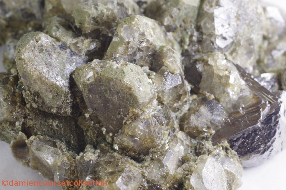 Topaze et Arsénopyrite 5 mineraux meteorites topaze et arsenopyrite