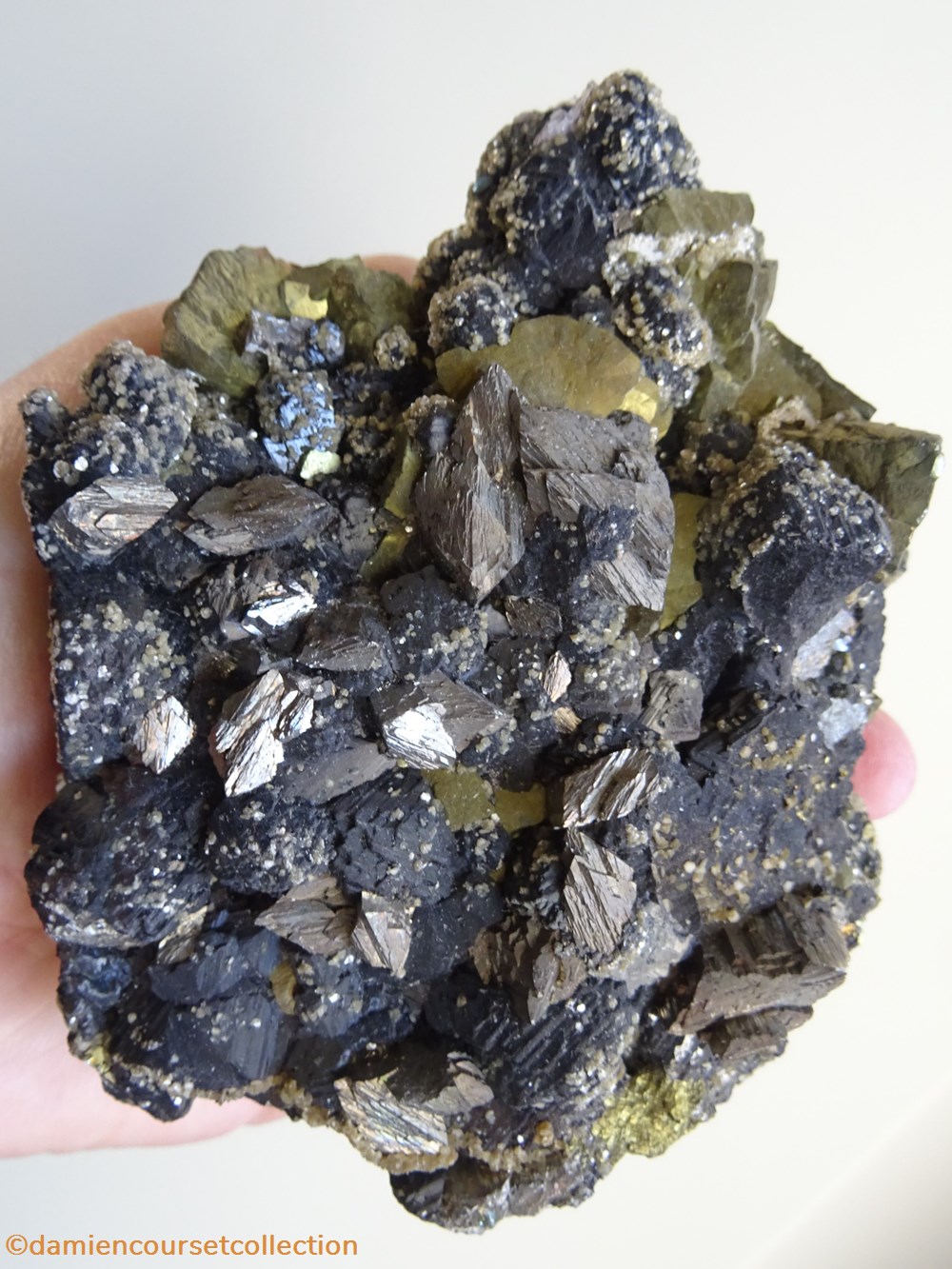 Chalcopyrite, Sphalérite et Arsénopyrite 2 mineraux meteorites chalcopyrite sphalerite et arsenopyrite
