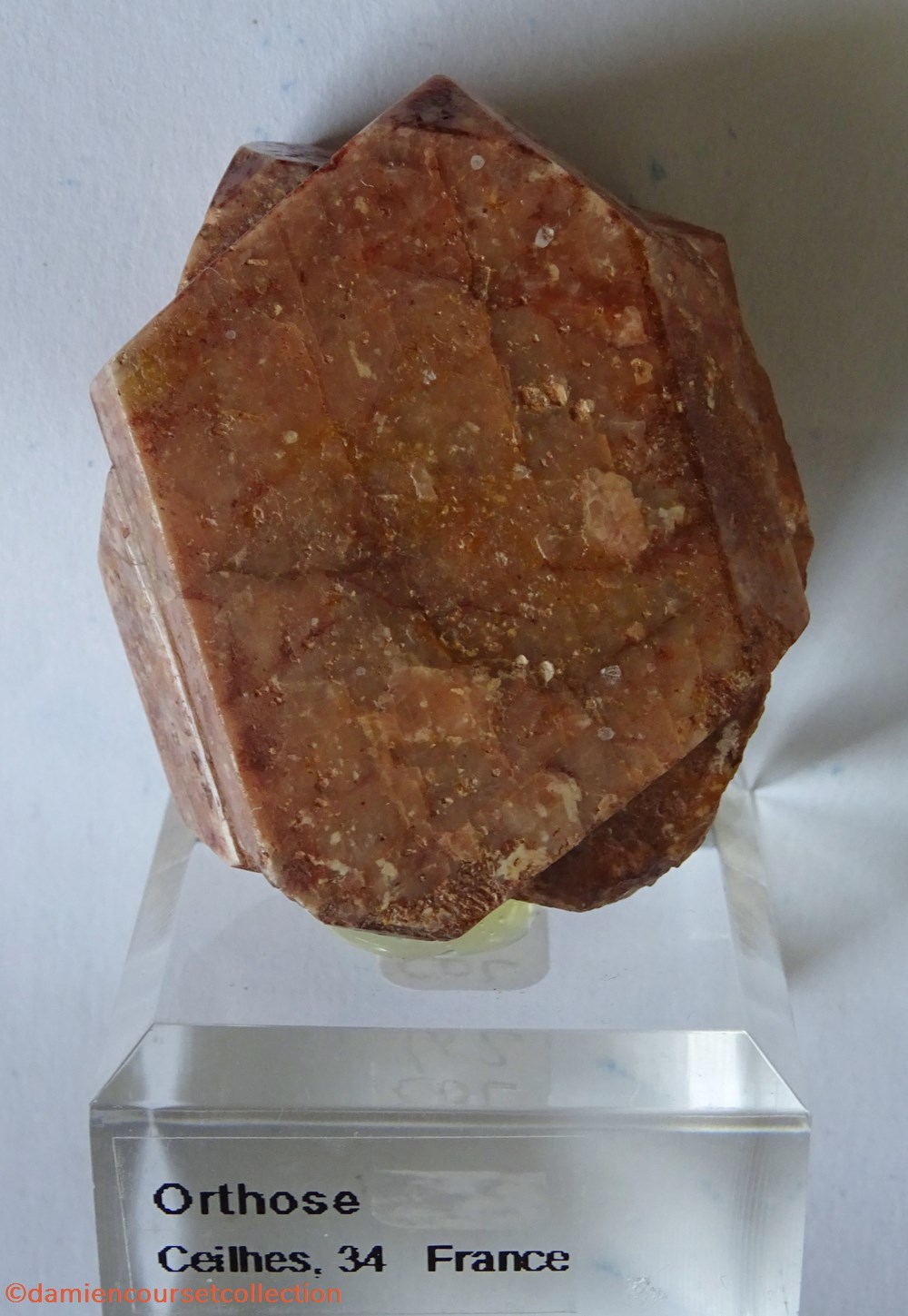 Orthose (Ceilhes, 34) mineraux meteorites microcline macle orthose ceilhes 34