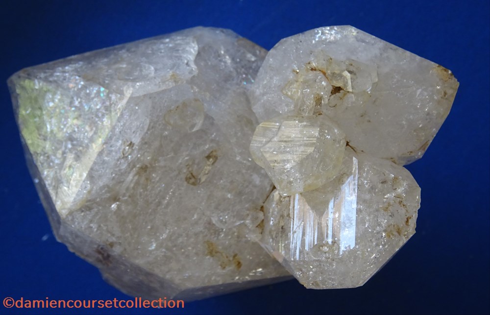 Quartz "fenestré", Allos (Alpes de Haute Provence) 2 mineraux meteorites quartz fenestre allos alpes de haute provence