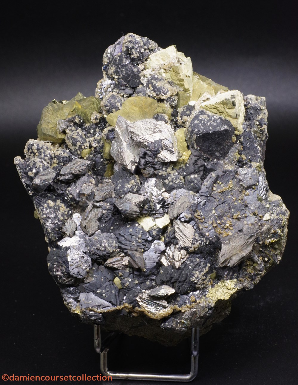 Chalcopyrite, Sphalérite et Arsénopyrite mineraux meteorites chalcopyrite sphalerite et arsenopyrite