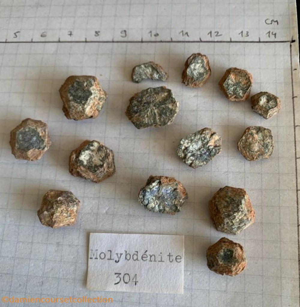 Molybdenite, Haib River, Namibie mineraux meteorites molybdenite haib river namibie