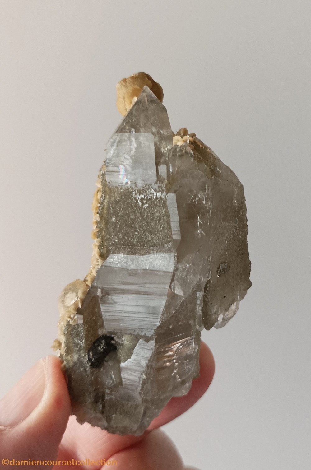 Apatites sur quartz et siderite 5 mineraux meteorites apatites sur quartz et siderite