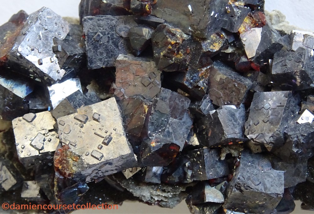 Galène et Sphalérite (Ruby Jack) 3 mineraux meteorites galene et sphalerite ruby jack