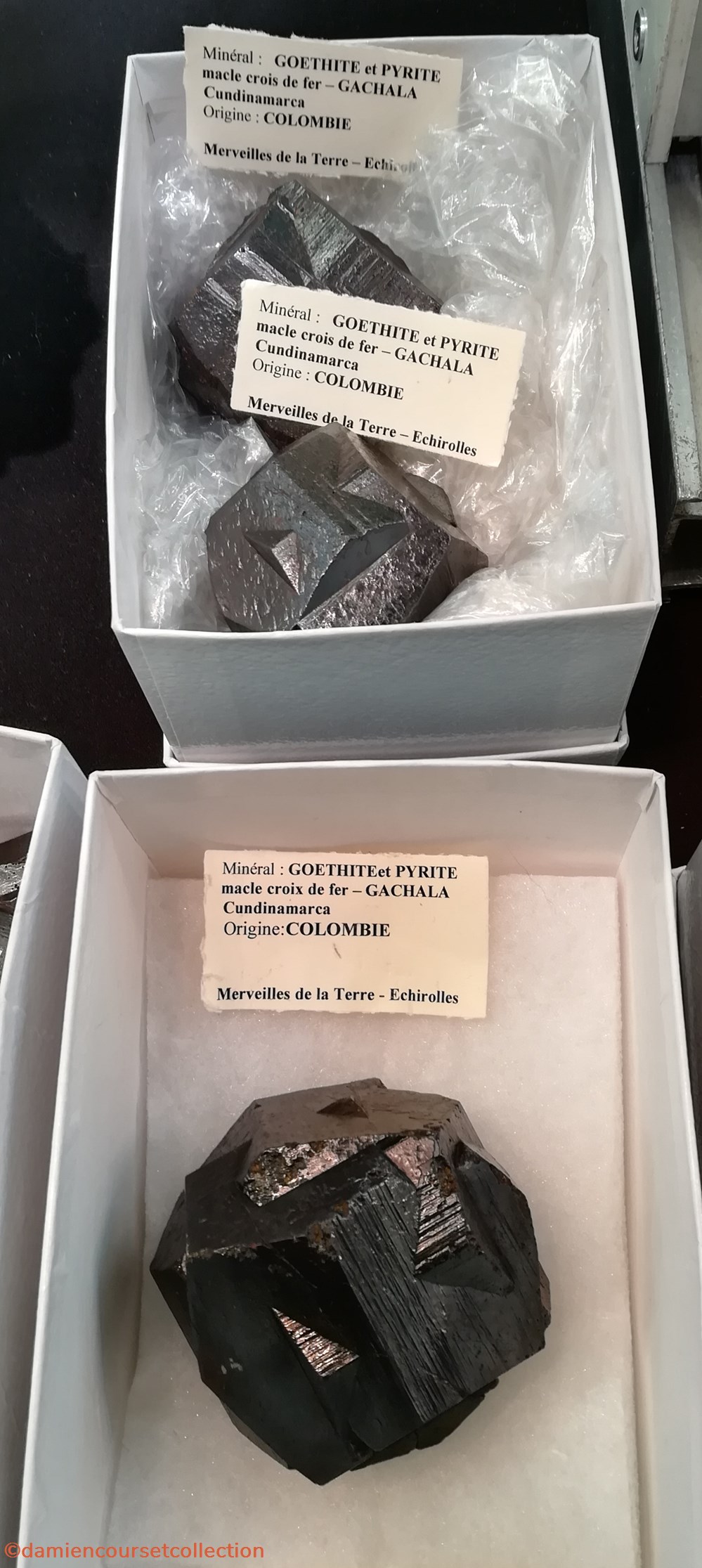 mineraux meteorites pyrite croix de fer