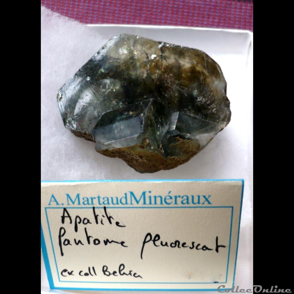 mineraux meteorites fluorapatite apatite ex collection behier