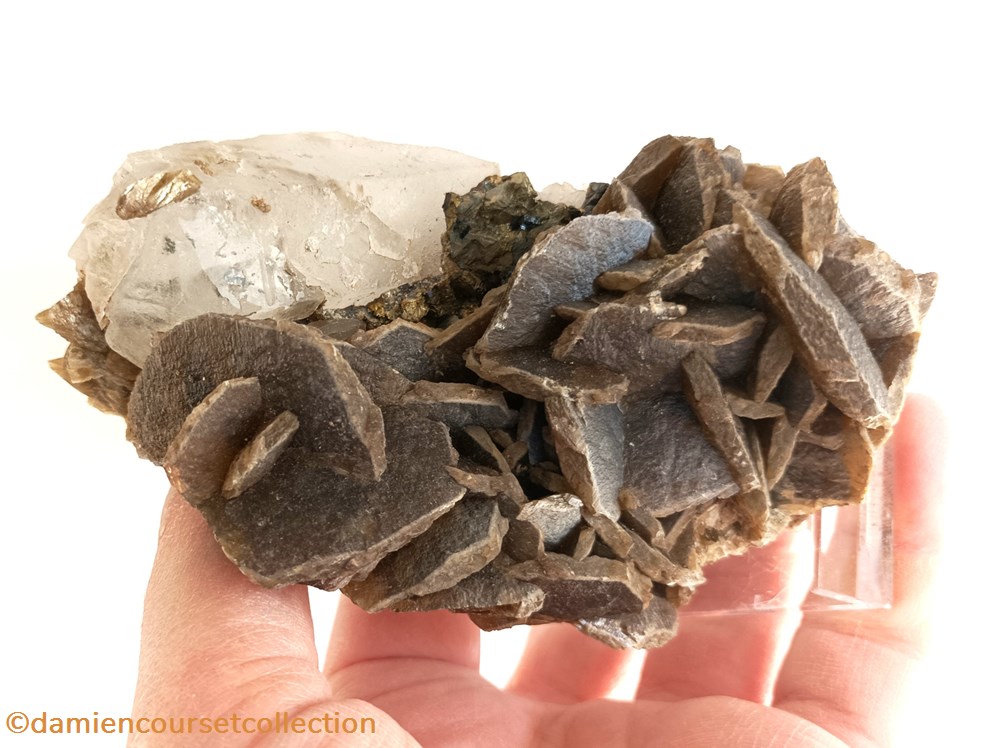 mineraux meteorites fluorite siderite brune