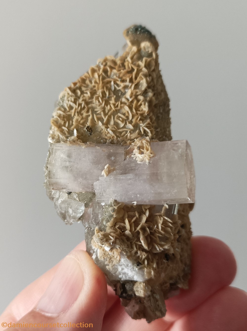 Apatites sur quartz et siderite 3 mineraux meteorites apatites sur quartz et siderite
