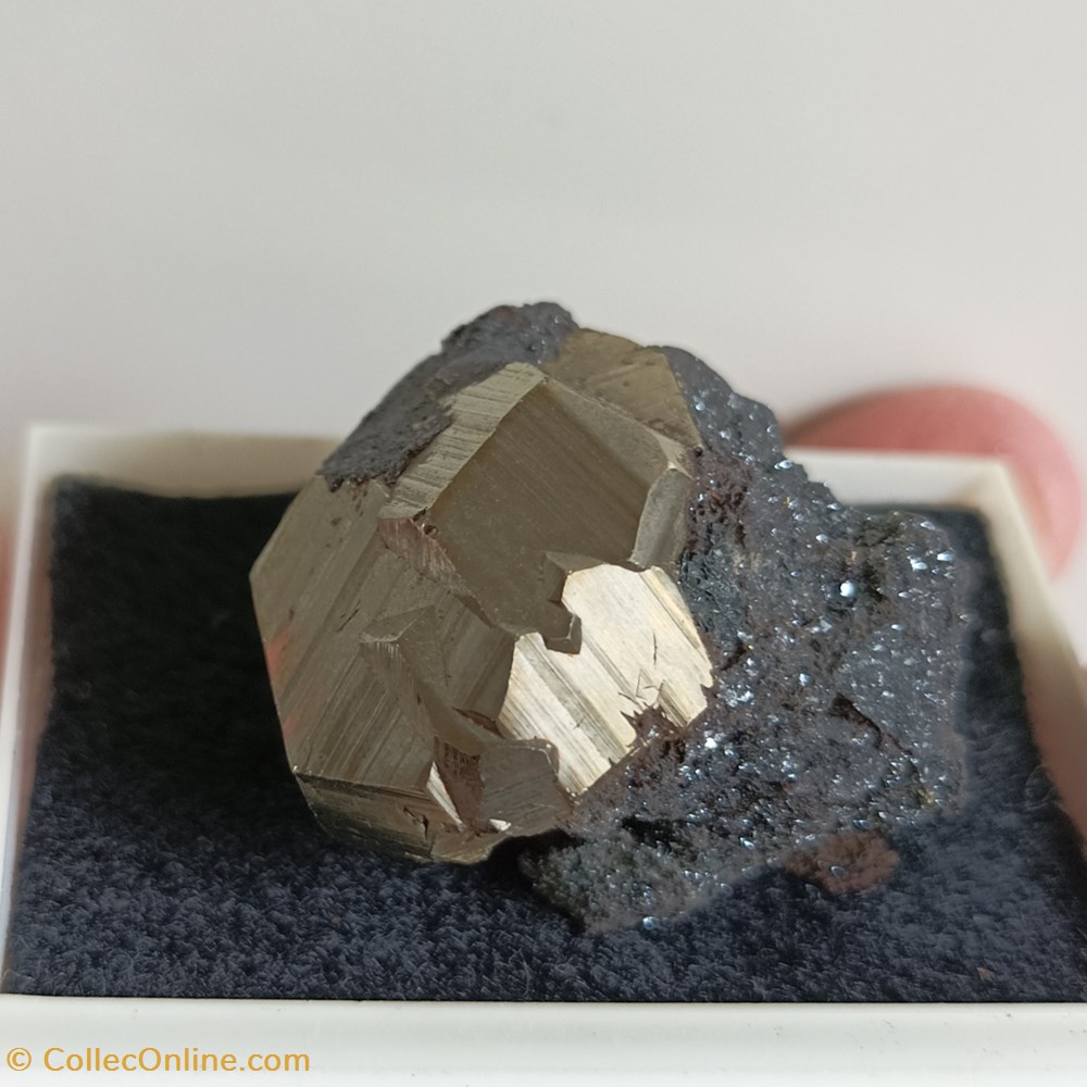 Pyrite "croix de fer" mineraux meteorites pyrite croix de fer