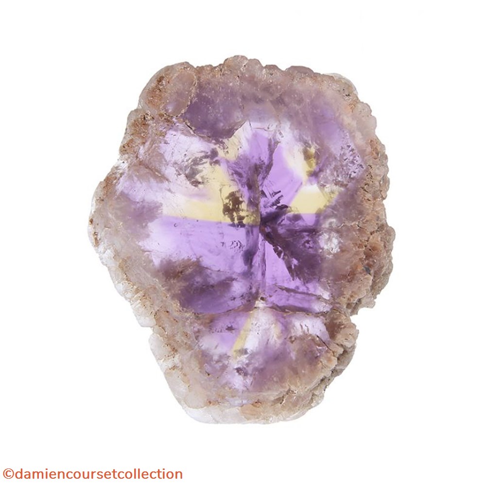 Amétrine (Amethyste et Citrine) mineraux meteorites quartz ametrine amethyste et citrine