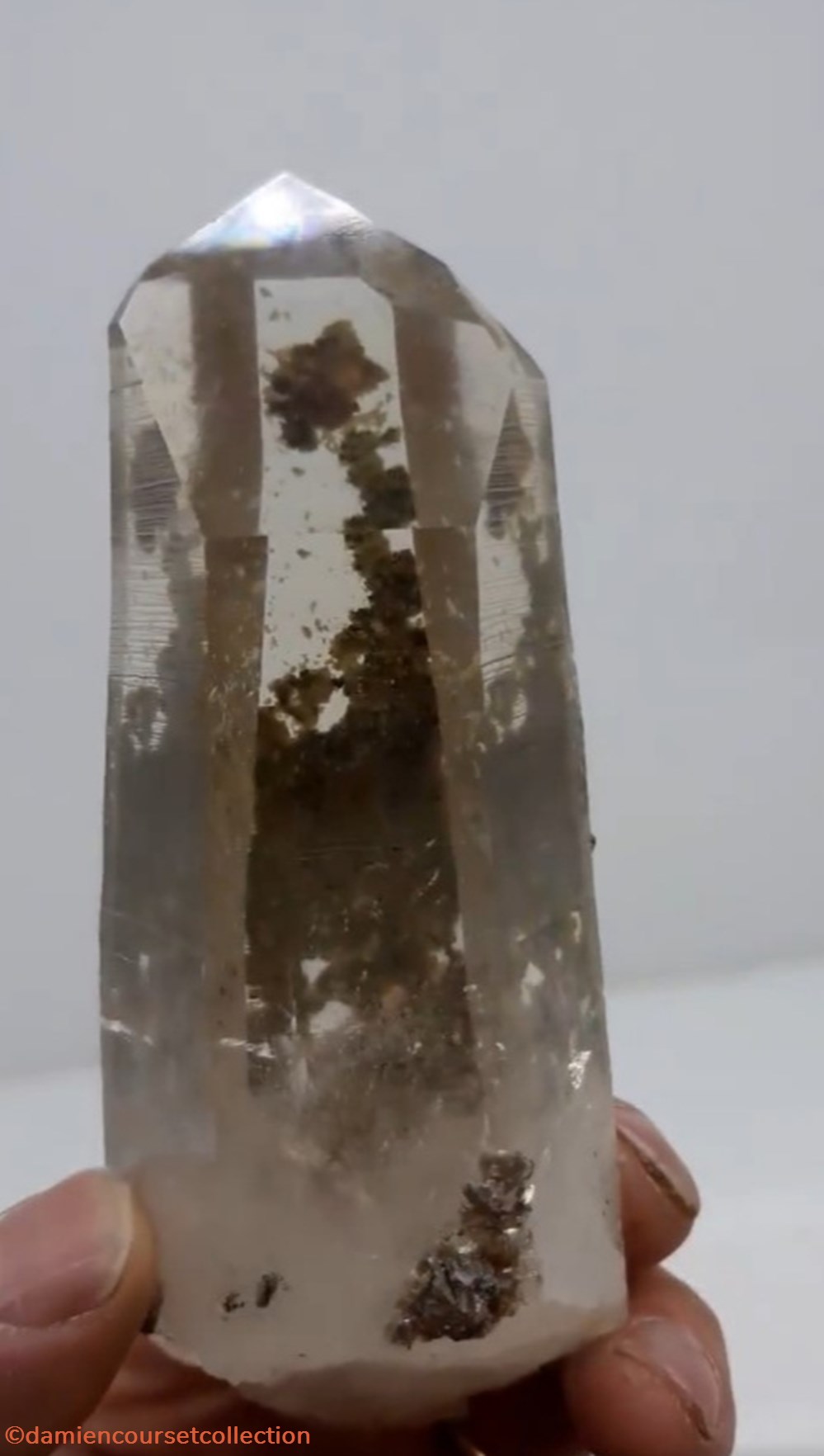 Quartz "gemme" et Sidérite mineraux meteorites quartz gemme et siderite