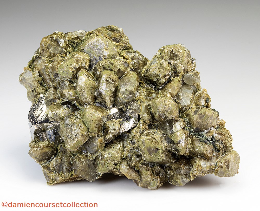 Topaze et Arsénopyrite 2 mineraux meteorites topaze et arsenopyrite