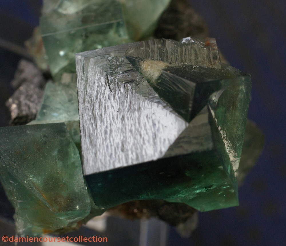 mineraux meteorites fluorite et galene