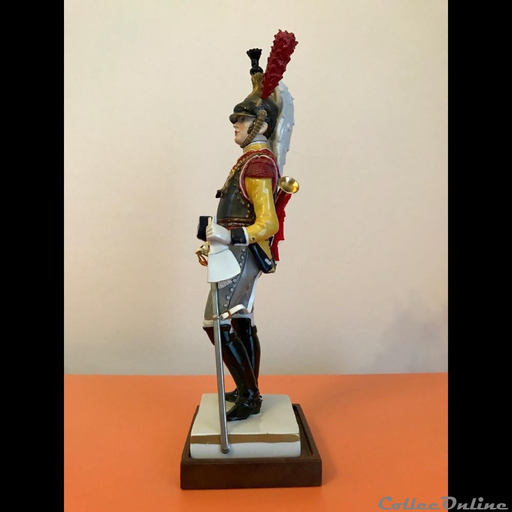 Cuirrassier du 7ème Régiment Trompette - 1807-1808 2 figurines historiques epoque napoleonienne cuirrassier du 7eme regiment trompette 1807 1808