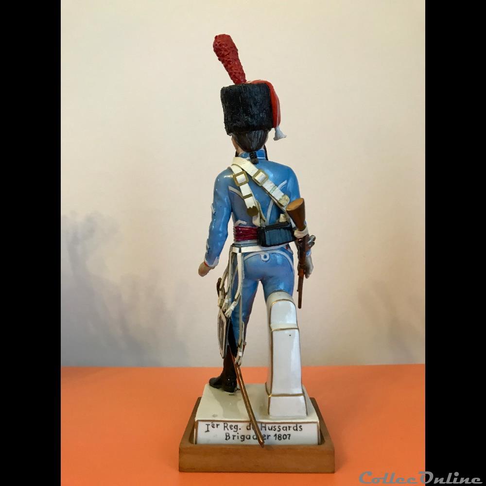 Hussard du 1er Régiment Brigadier - 1807 3 figurines historiques epoque napoleonienne hussard du 1er regiment brigadier 1807