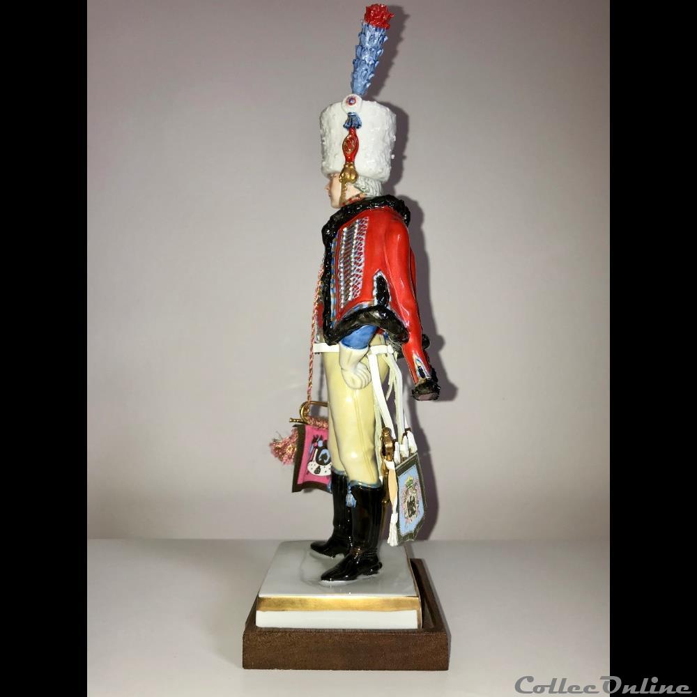 Chasseur à Cheval de la Garde Trompette 1813 4 figurines historiques epoque napoleonienne chasseur a cheval de la garde trompette 1813