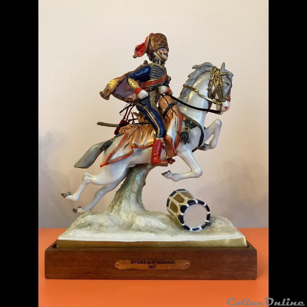 figurines historiques epoque napoleonienne hussard du 4eme regiment officier 1807