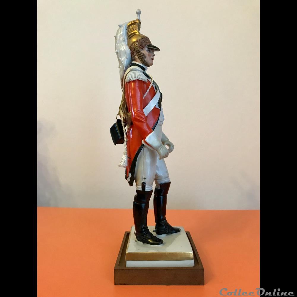 Dragon du 6ème Régiment Trompette - 1807-1809 4 figurines historiques epoque napoleonienne dragon du 6eme regiment trompette 1807 1809