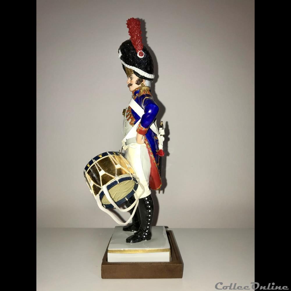 Grenadier à Pied de la Garde Tambour - 1804-1805 4 figurines historiques epoque napoleonienne grenadier a pied de la garde tambour 1804 1805