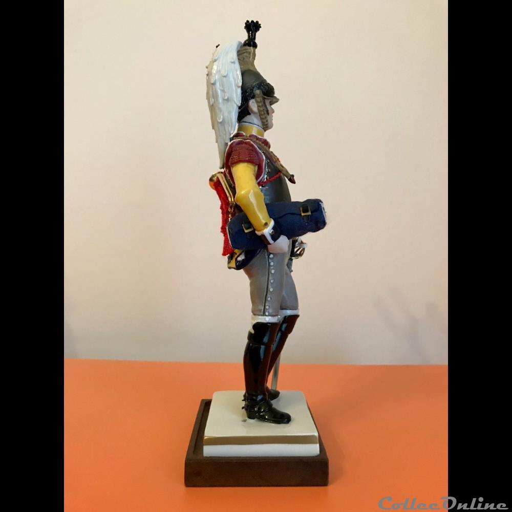Cuirrassier du 7ème Régiment Trompette - 1807-1808 4 figurines historiques epoque napoleonienne cuirrassier du 7eme regiment trompette 1807 1808