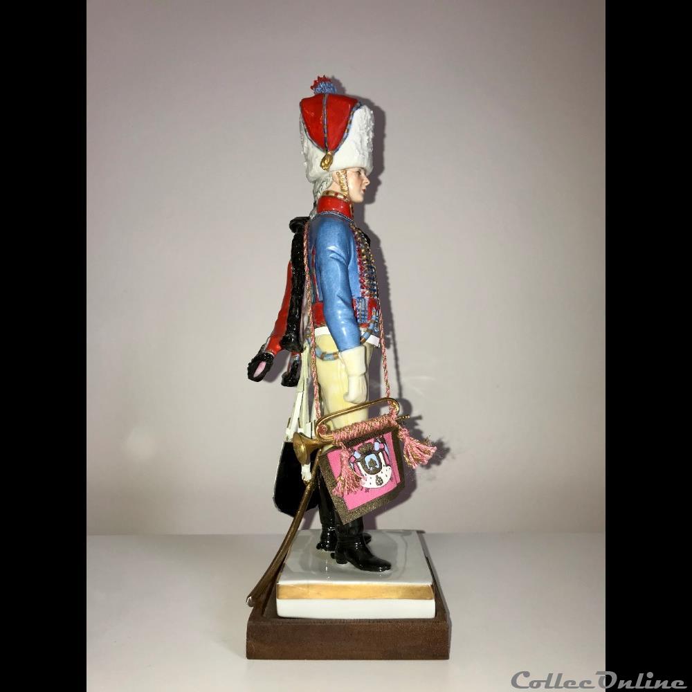 Chasseur à Cheval de la Garde Trompette 1813 2 figurines historiques epoque napoleonienne chasseur a cheval de la garde trompette 1813