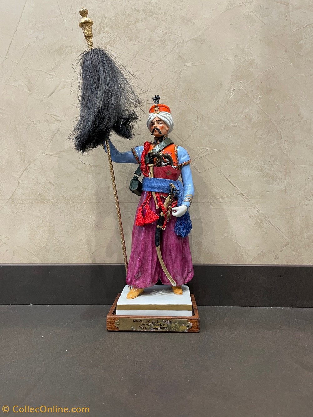 figurines historique epoque napoleonienne mameluk de la garde imperiale porte toug