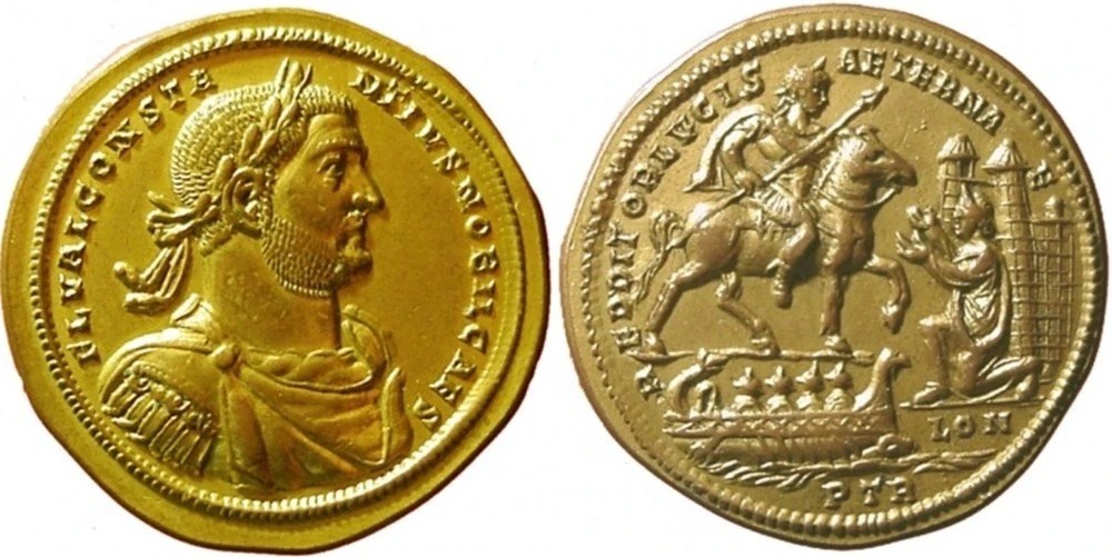 Constance Chlore - Multiple de 10 aurei monnaies antiques romaines imperiales et republicaines constance chlore multiple de 10 aurei