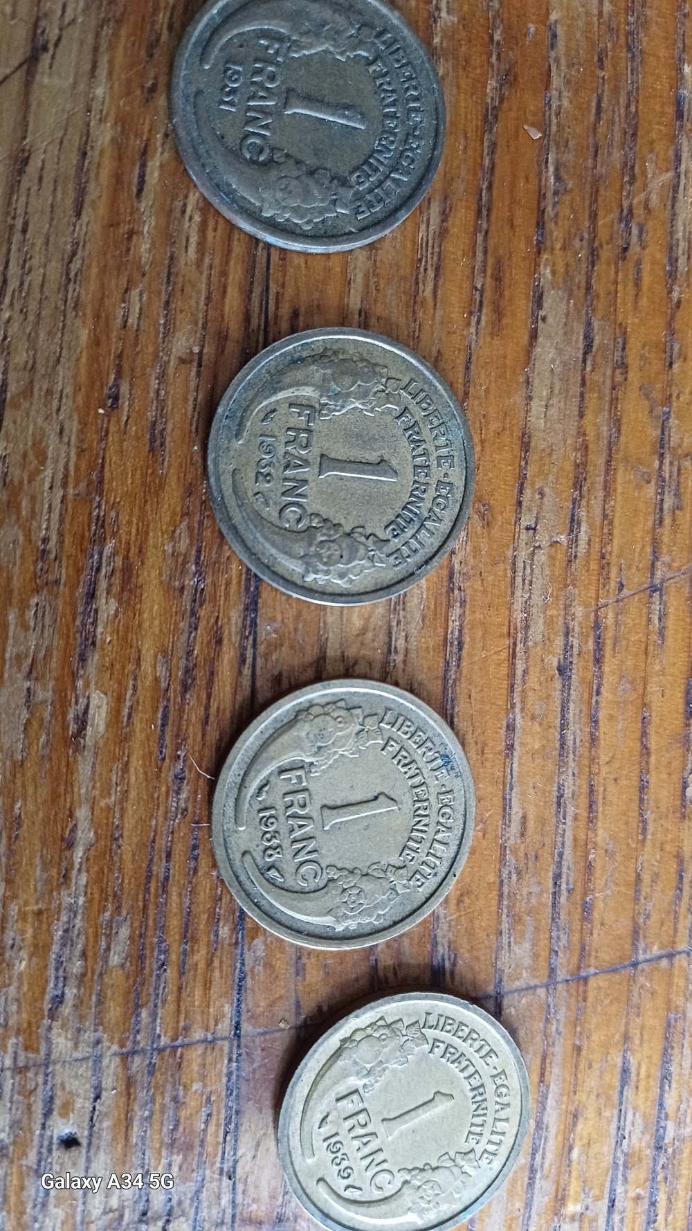 4 pieces 1 franc monnaies monde france 4 pieces 1 franc