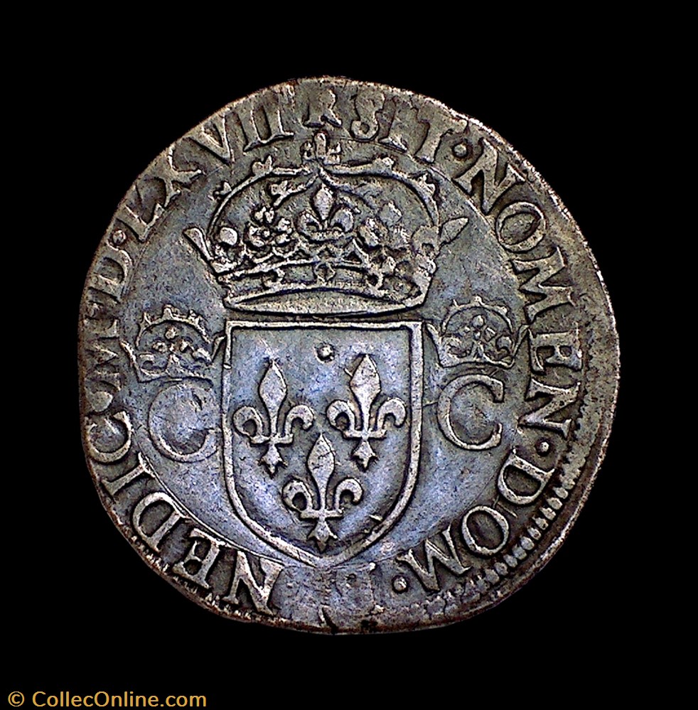 CHARLES IX Teston, 2e type, 1567 M 3 monnaies europe medievale france royales charles ix teston 2e type 1567 m