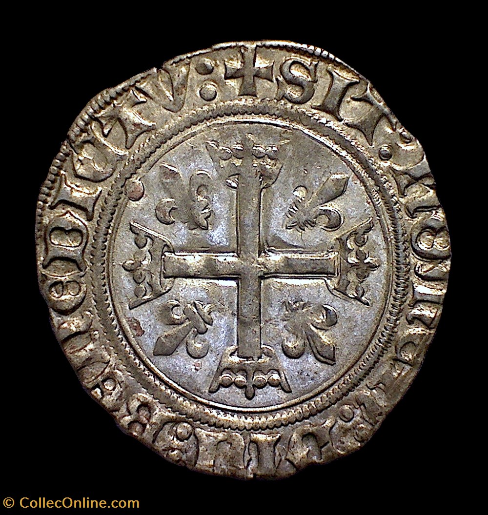 CHARLES VIII Karolus ou Dizain 3 monnaies france royales charles viii karolus ou dizain