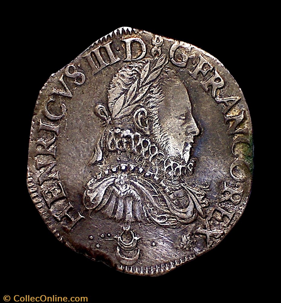 HENRI III Teston 1575 K 2 monnaie france a royale henri iii teston 1575 k