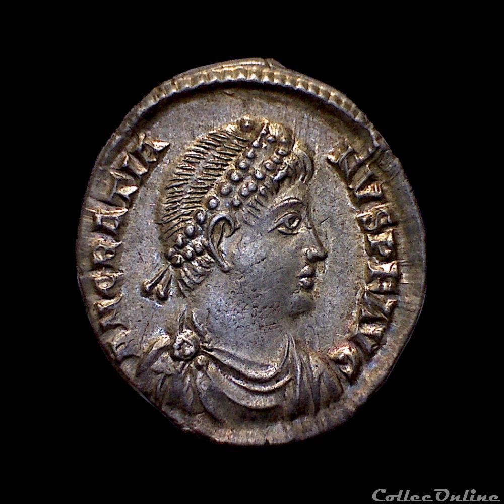 GRATIEN Silique 2 monnaies antiques romaines imperiales et republicaines gratien silique