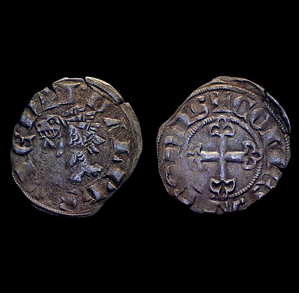 monnaies europe medievale france feodales dauphine jean ii de la tour du pin petit denier