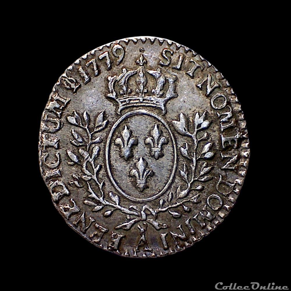 monnaie france royale louis xvi 20eme ecu a la vieille tete 1779 a