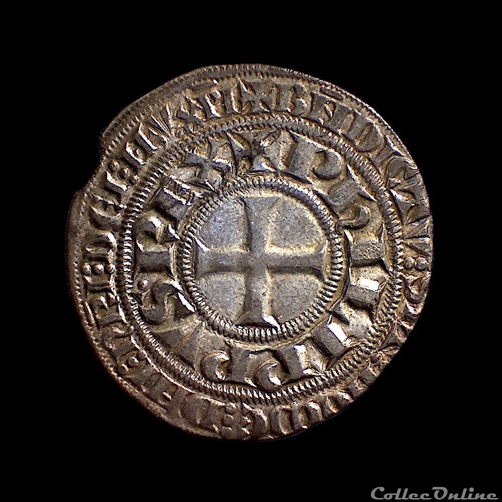 PHILIPPE IV Gros tournois à l'O rond avec ponctuation 2 monnaie france royale philippe iv gros tournois a o rond avec ponctuation