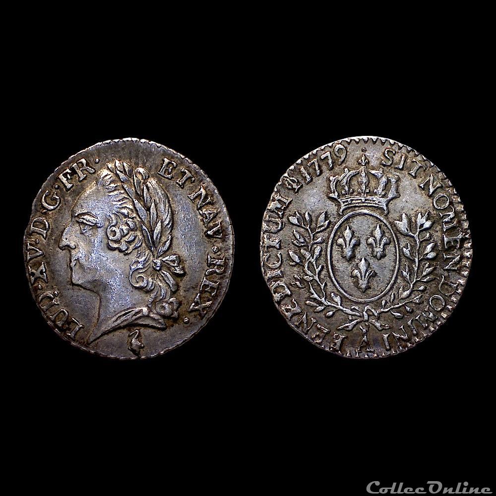 monnaie france royale louis xvi 20eme ecu a la vieille tete 1779 a