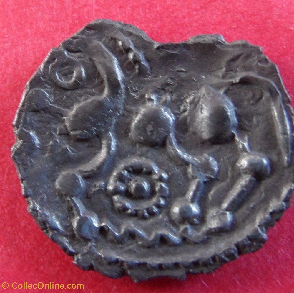 monnaie antique av jc ap gauloise lamellaire derivee de la tete de pallas variante