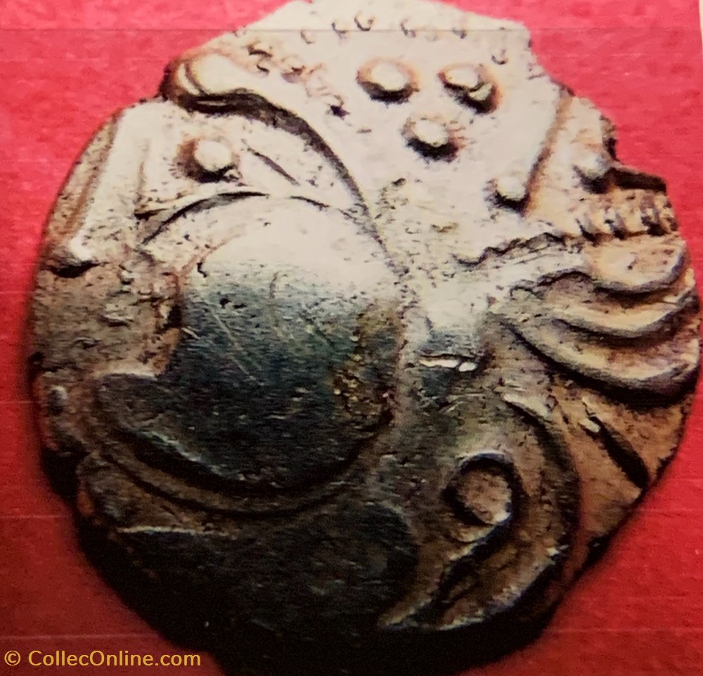 1/4 statère au sanglier . DT 2400 variante monnaie antique av jc ap gauloise 1 4 statere au sanglier dt 2400 variante